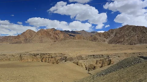 Sand pits and the mountains Stock Footage 43020511