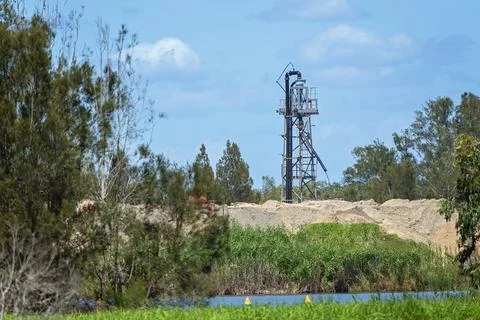 Sand Pump Tower Stock Photos