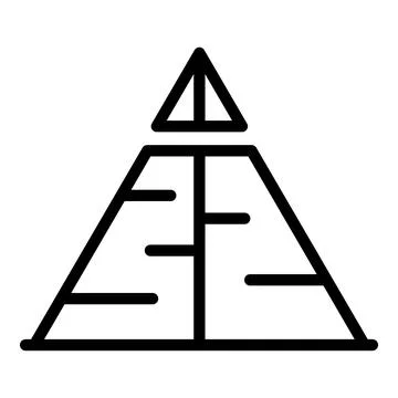 Sand pyramid icon outline vector. Ancient Egypt Stock Illustration