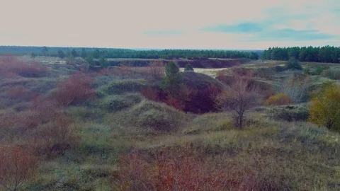 Sand quarry on the edge of the forest 스톡 동영상 99543499