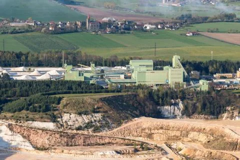 Sand quarry facility Foto stock