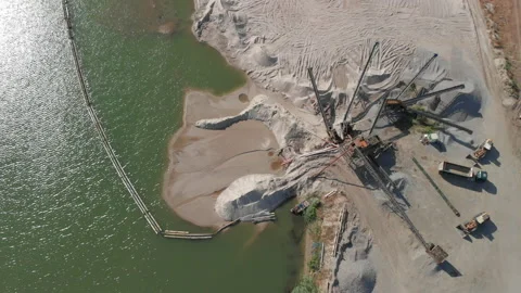Sand Quarry Stock Footage 92652431