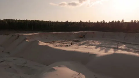 Sand quarry Stock Footage 146799085