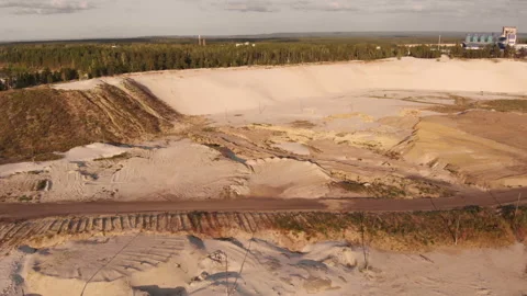 Sand quarry Stock Footage 146801959