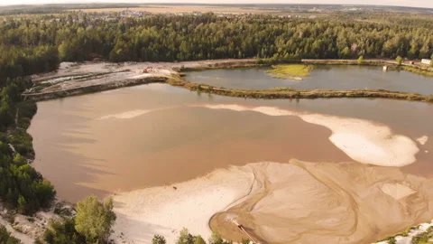 Sand quarry Stock Footage 146802899