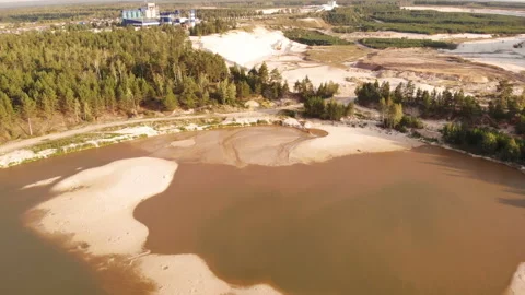 Sand quarry Stock Footage 146809375