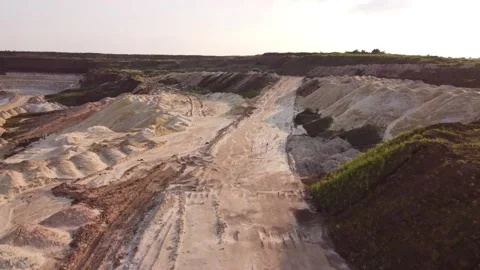 Sand quarry mining industry. Stock Footage 166850242