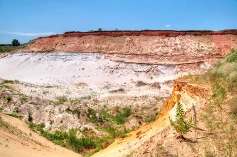 Sand quarry Stock Photos