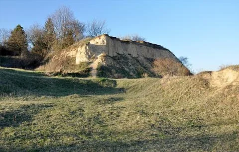 Sand quarry Foto stock