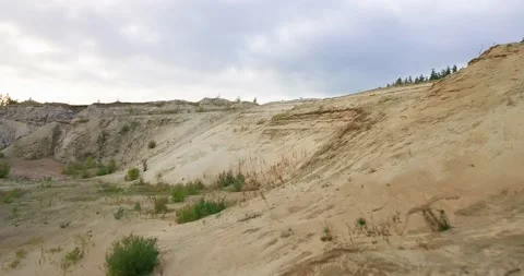 Sand quarry, sand mountain, 4K Video stock 169399554