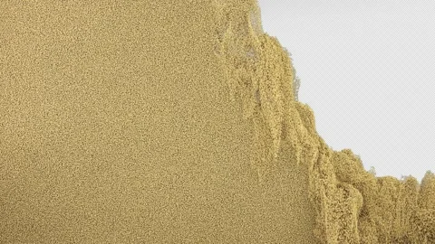 Sand Realistic Transition with Alpha Channel. Stock Footage 237441963