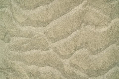 Sand ripples forming abstract patterns on beach in egypt Foto stock