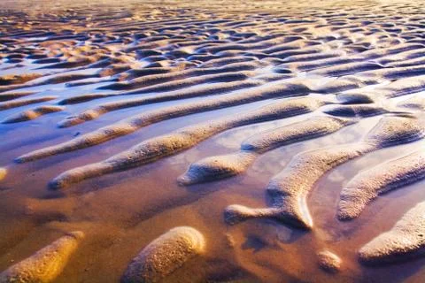 Sand ripples Stock Photos