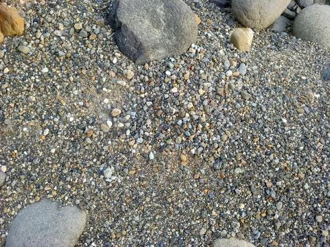 With sand from the river Stock Photos