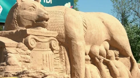 Sand Sculpture 8 Stock Footage 5363572