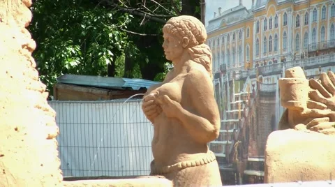 Sand Sculpture 9 Stock Footage 5363573