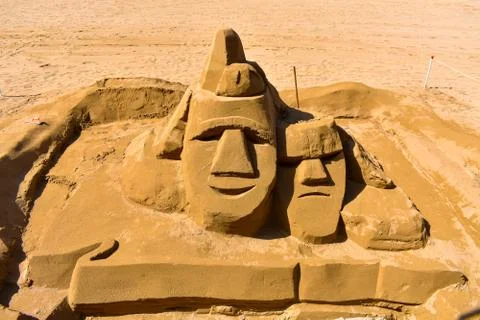 SAND SCULPTURE. Stock Photos