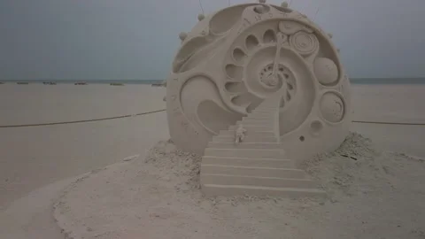Sand sculptures from the Sanding Ovations 2023. Stock Footage 258811341