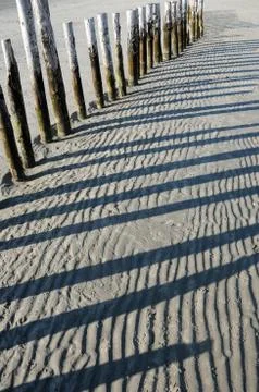 Sand shadow Stock Photos