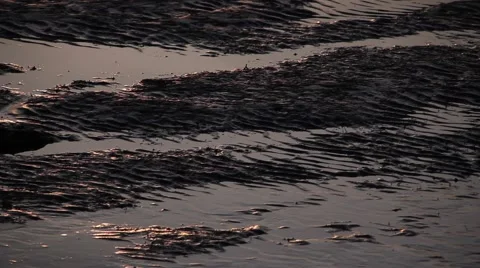 Sand shapes on the seaside with the sunset light 스톡 동영상 47993415