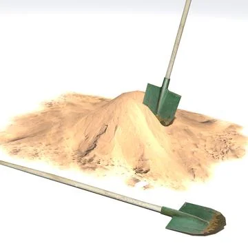Sand & Shovel 3D Model