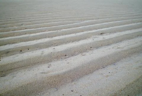 Sand steps left by the tide. Stock Photos