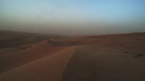 Sand storm in the desert Stock Footage 130959697