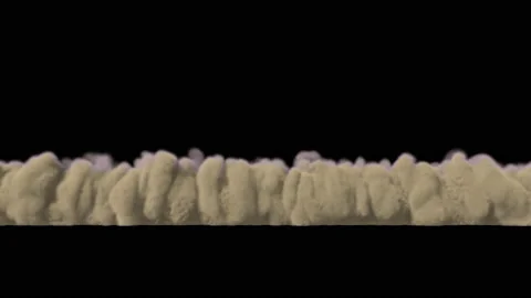 The sand storm hit the camera. Front view with alpha. Stock Footage 158627351