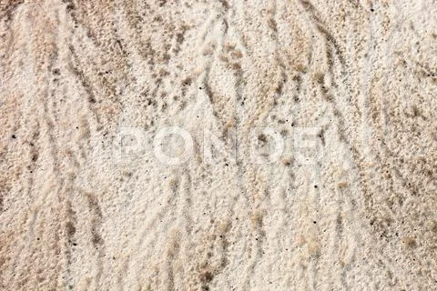 Sand Surface After The Rain