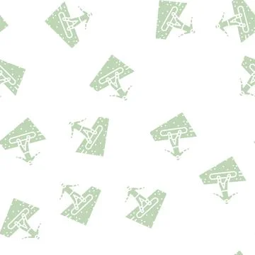 Sand surfing glyph seamless pattern Stock Illustration