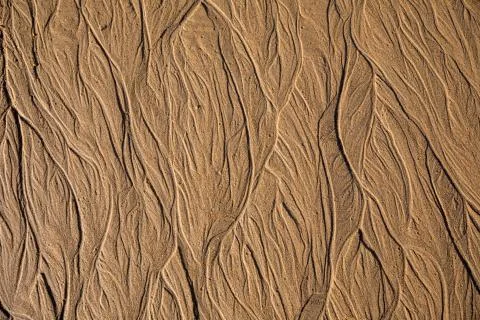 Sand texture with abstract forms Stock Photos