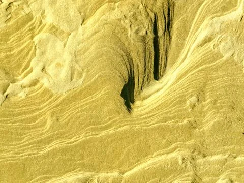 Sand texture as a background. sand of desert. golden sand for designers Stock-Fotos