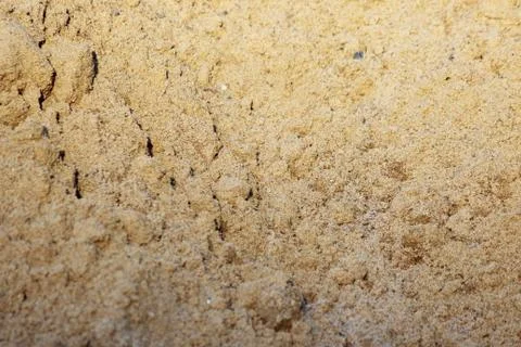Sand texture on a building site. Stock Photos