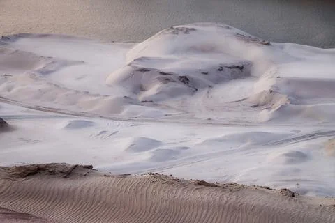 Sand texture in the desert. Sand waves Foto stock