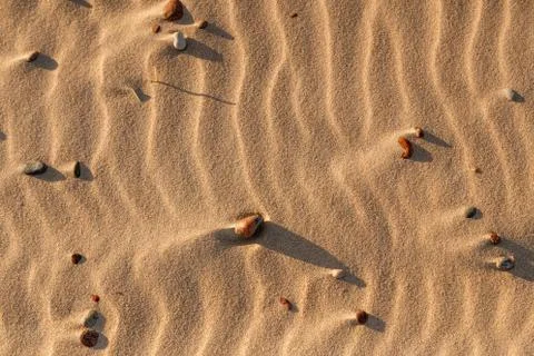 Sand texture with embossed texture Stock Photos