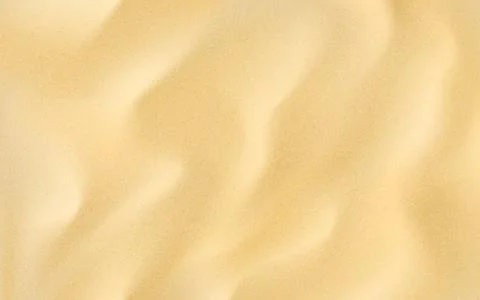 Sand texture. Sandy beach background with soft dunes and gold particles Stock Illustration