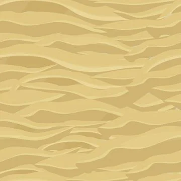Sand texture, seamless background in cartoon style, game decoration, ui. Stock Illustration