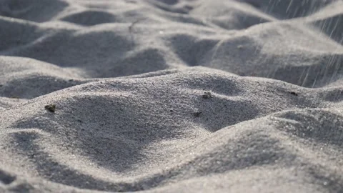Sand texture in slow motion, 60 fps Video stock 130481780