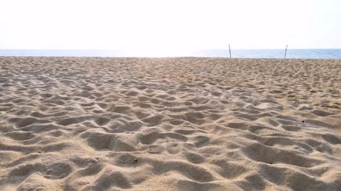 Sand texture in sunset Shot on camera dolly slide Stock Footage 149506455