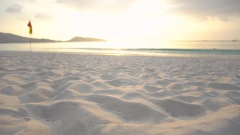 Sand texture in sunset Shot on camera dolly slide and landscapes Stock Footage 149529220