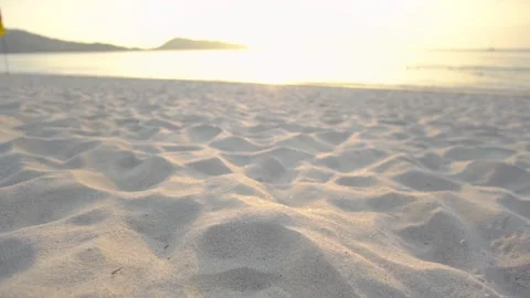 Sand texture in sunset Shot on camera dolly slide and landscapes Stock Footage 149529243