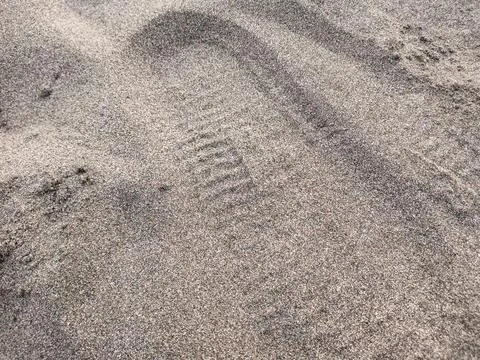 Sand Texture with Tracks Foto stock