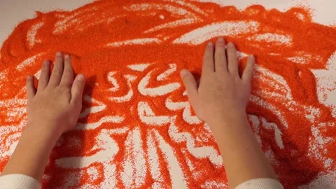 Sand therapy Stock Footage 149742229