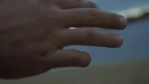 Sand through the fingers Stock Footage