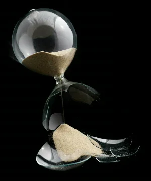 Sand through an Hourglass Stock Footage 836715