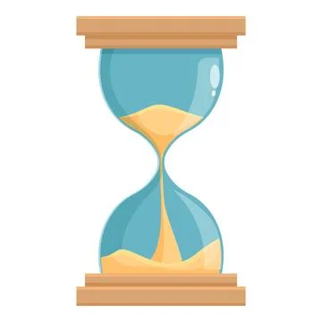 Sand timer clock icon cartoon vector. Swift digital Stock Illustration