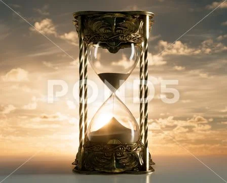 Sand Timer Hourglass Stock Illustration