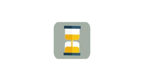 Sand timer icon animation for video motion graphics Stock Footage 150060300