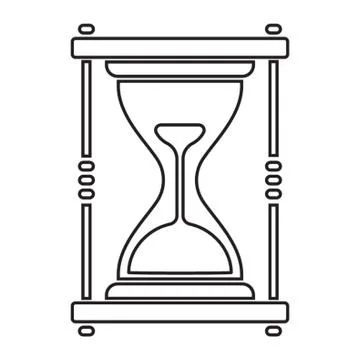 Sand timer Stock Illustration