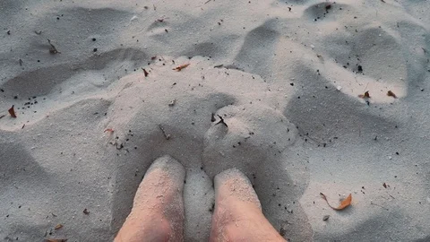 Sand in Toes Video stock 92330807